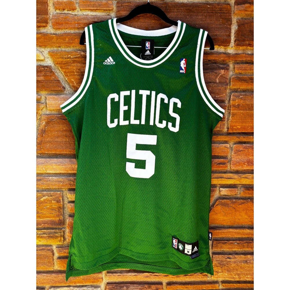VTG Adidas Kevin Garnett #5 Boston Celtics Jersey Men Medium +2 Length Green NBA